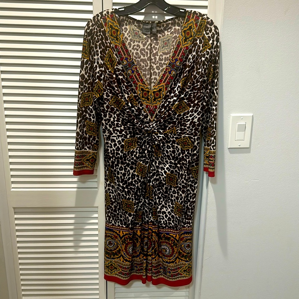 Muse size 10 leopard print dress